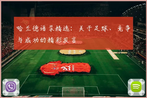 哈兰德语录精选：关于足球、竞争与成功的精彩发言
